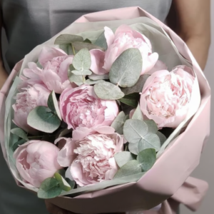 Bouquet Pivoine rose