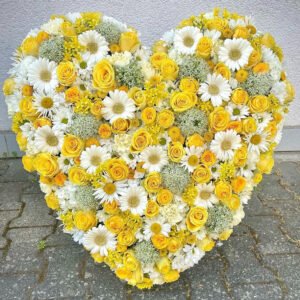 Cœur Jaune & Blanc